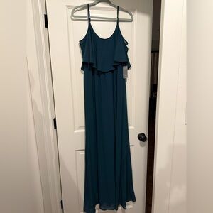 Show Me Your MuMu Caitlin Ruffle Maxi Dress sz Medium